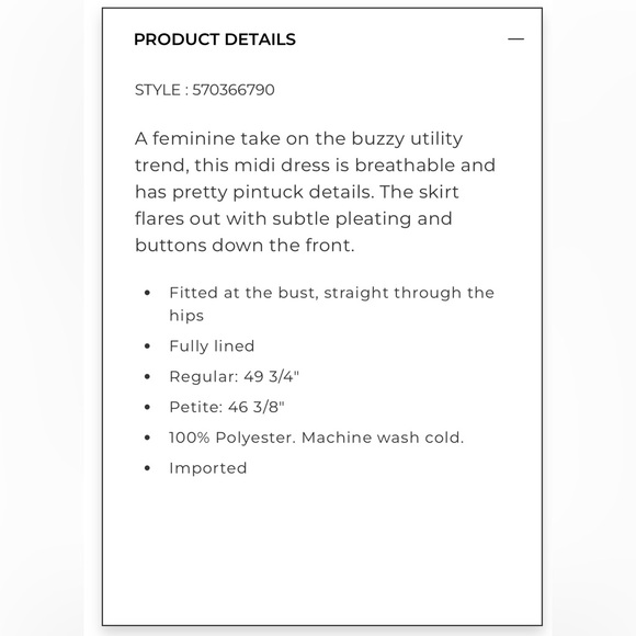 🆕 White House Black Market midi dress in ivory size 8 - Picture 6 of 15